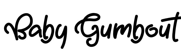 Baby Gumbout  Fuentes Gratis Descargar