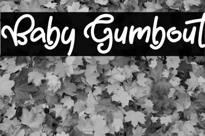 Baby Gumbout Font examples