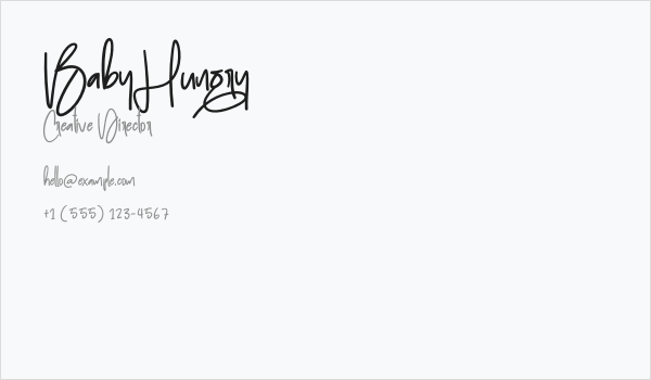 Baby Hungry Business Card