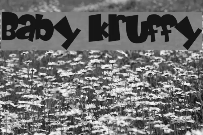 Baby Kruffy Font examples