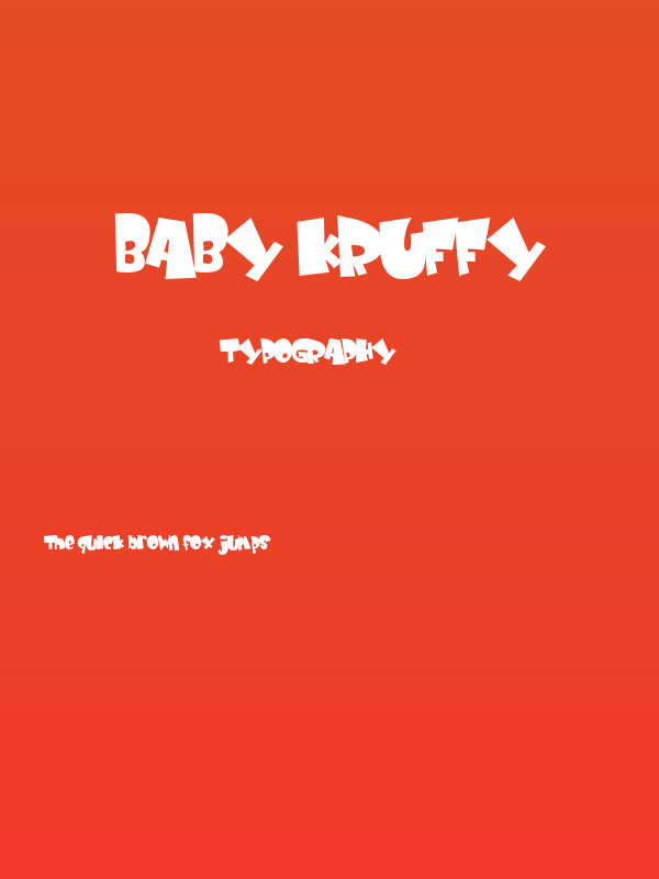 Baby Kruffy Poster