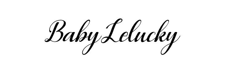Baby Lelucky  les polices de caractères gratuit tlcharger