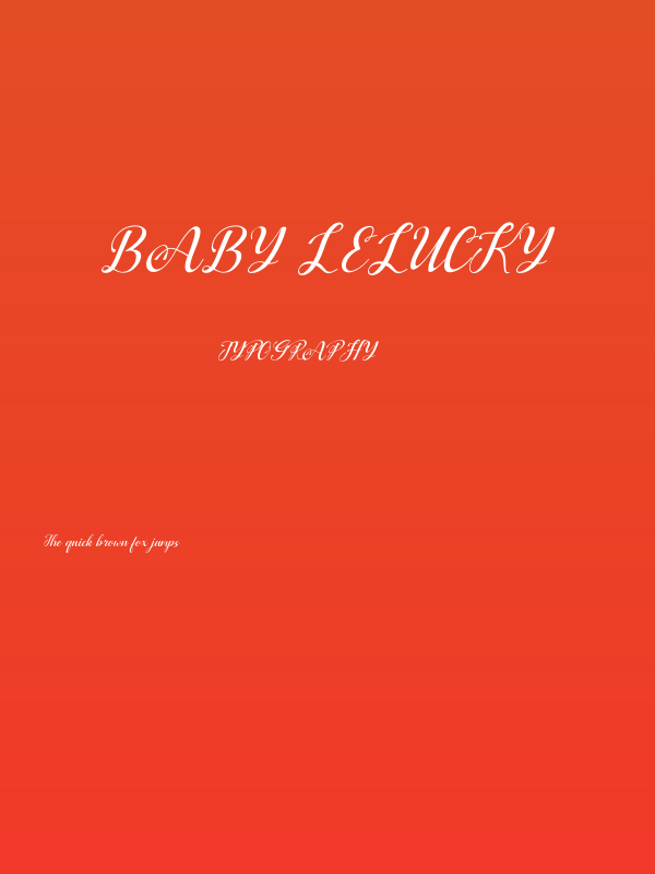Baby Lelucky Poster
