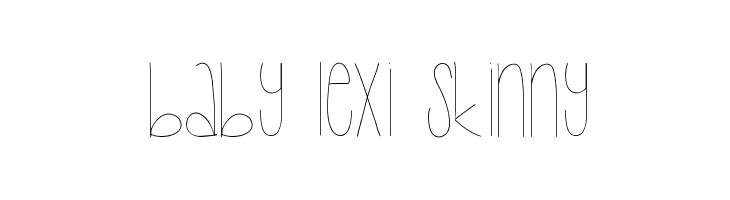 Baby Lexi Skinny  baixar fontes gratis
