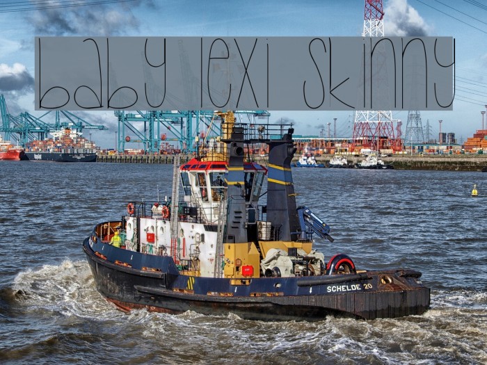 Baby Lexi Skinny Font examples