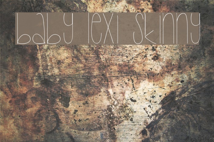 Baby Lexi Skinny Font examples