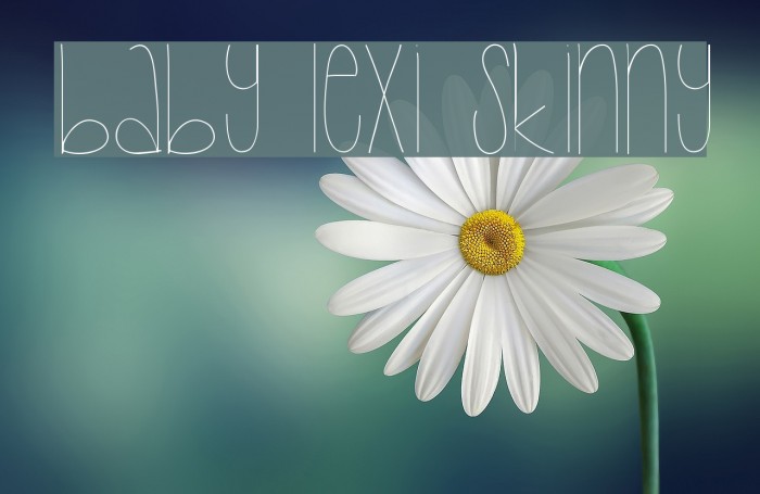 Baby Lexi Skinny Font examples