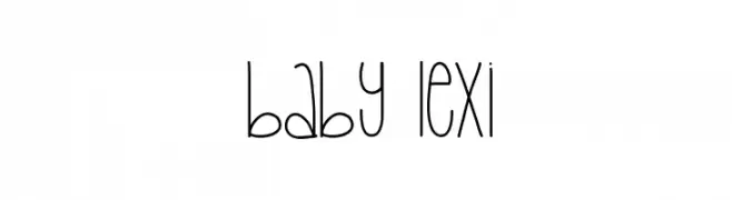 Baby Lexi  Frei Schriftart Herunterladen
