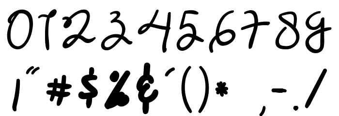 Baby Love Font Alte caractere