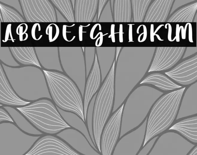 Baby Love Font examples