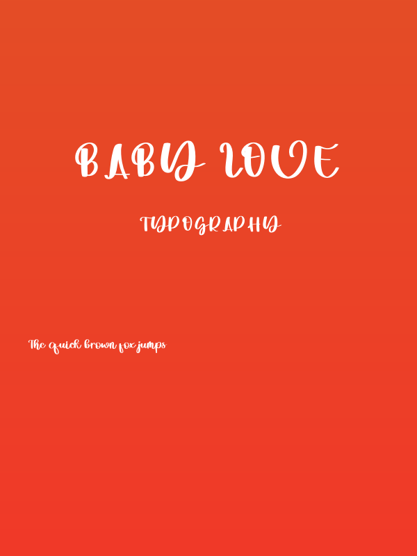 Baby Love Poster