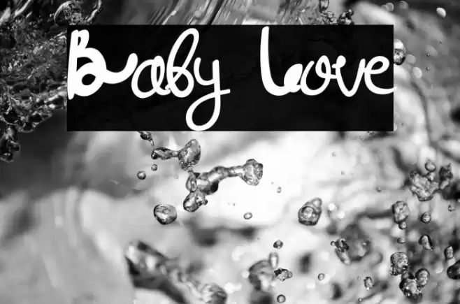 Baby Love Font examples