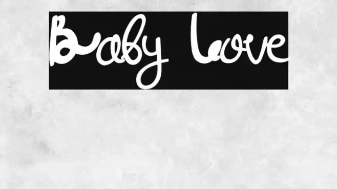 Baby Love Font examples