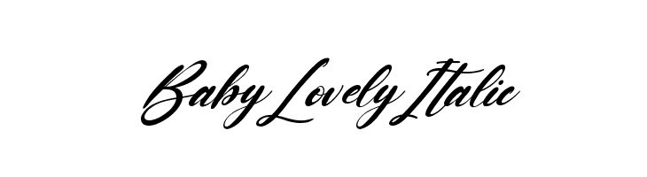 Baby Lovely Italic  font caratteri gratis