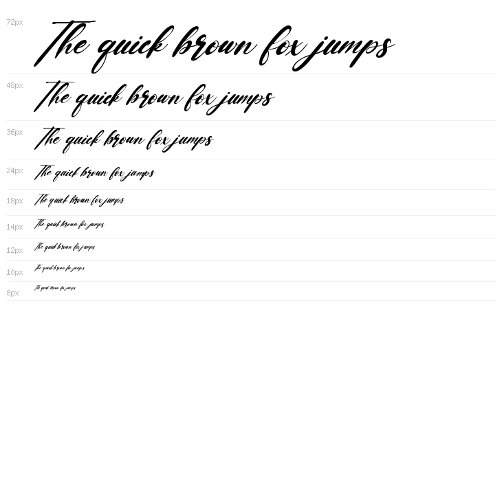 Baby Lovely Italic Waterfall