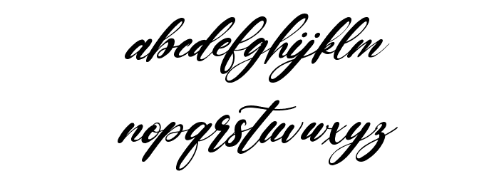 Baby Lovely Italic Font LOWERCASE