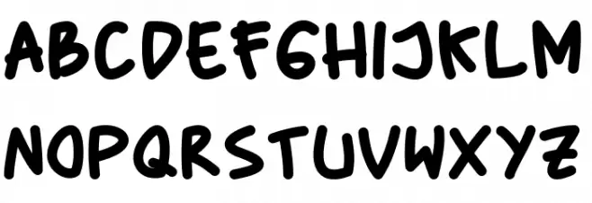 Baby Marker Font Litere mari