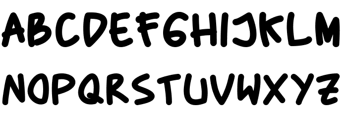 Baby Marker Font LOWERCASE