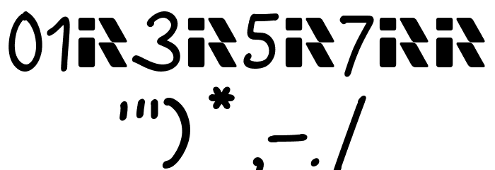 Baby Maryam Font OTHER CHARS
