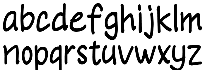 Baby Maryam Font LOWERCASE