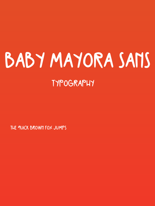 Baby Mayora Sans Poster