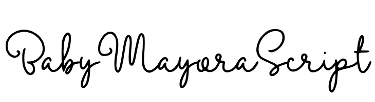 Baby Mayora Script  font caratteri gratis