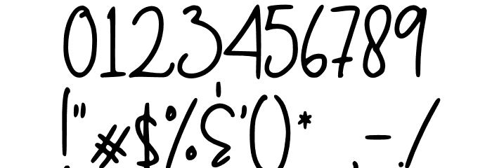 Baby Mayora Script Font OTHER CHARS
