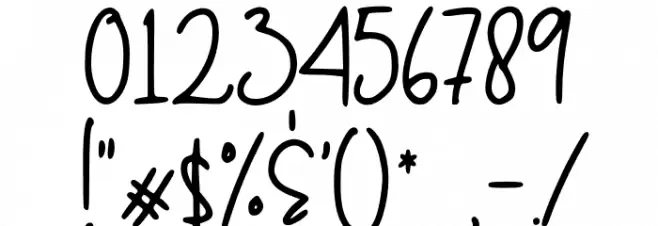 Baby Mayora Script Font OTHER CHARS