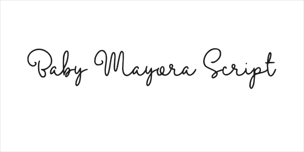 Baby Mayora Script Logo