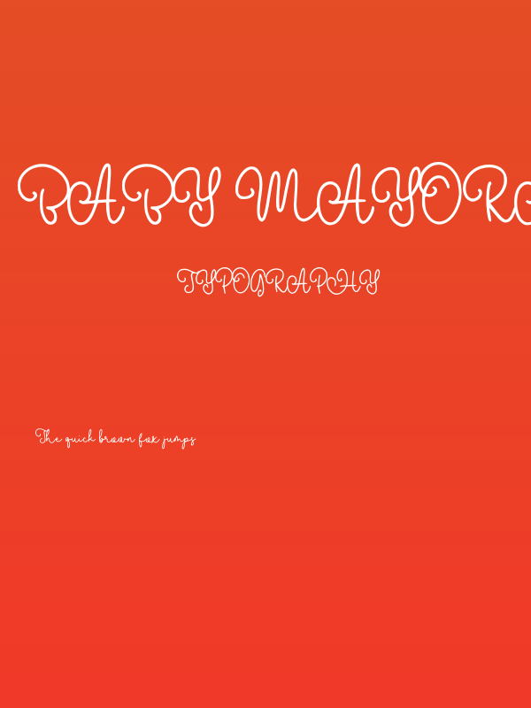 Baby Mayora Script Poster