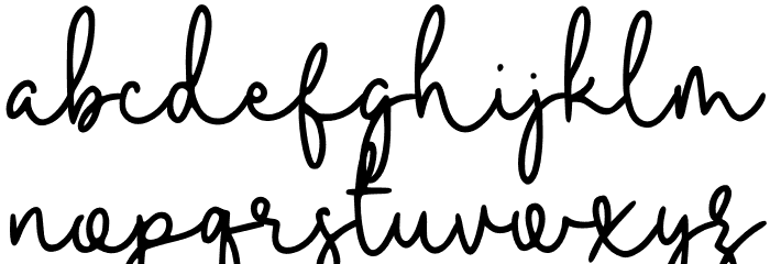Baby Mayora Script Font LOWERCASE