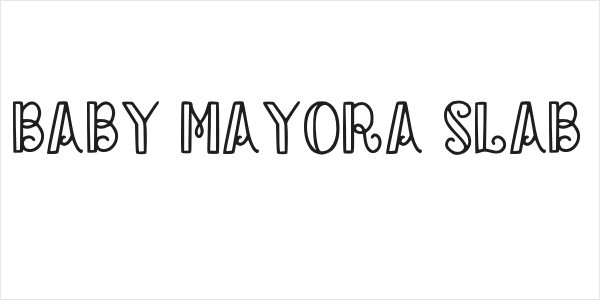 Baby Mayora Slab Logo