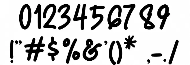 Baby Mermaid Font OTHER CHARS