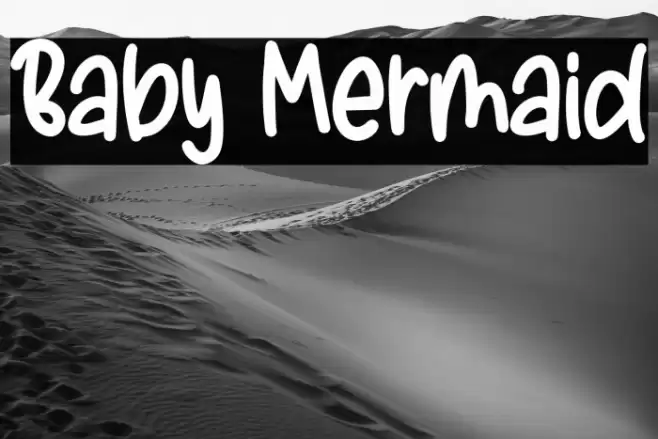 Baby Mermaid Font examples