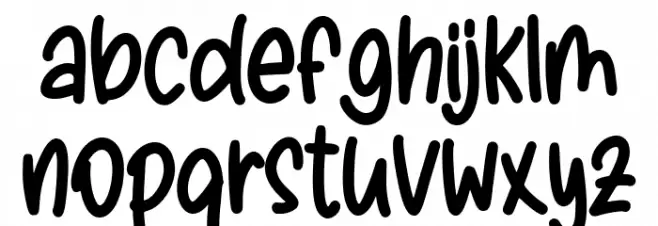 Baby Mermaid Font LOWERCASE