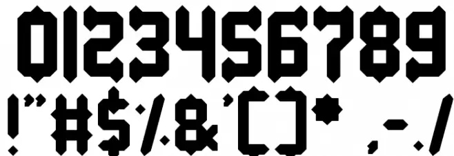 Baby Metal Font OTHER CHARS