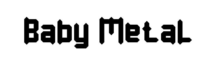 Baby Metal  font caratteri gratis