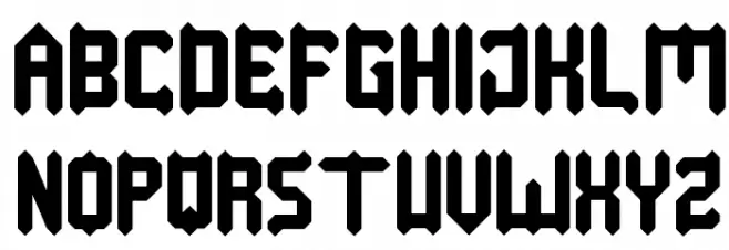 Baby Metal Schriftart Groß