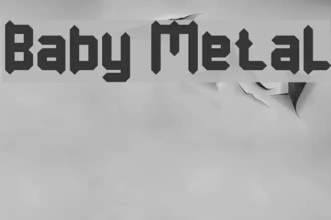 Baby Metal Font examples
