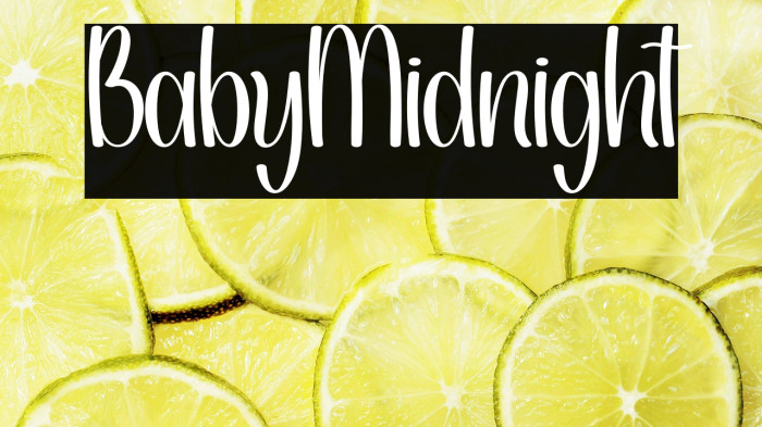 Baby Midnight Example 1