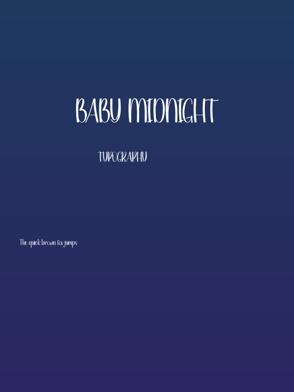 Baby Midnight Poster
