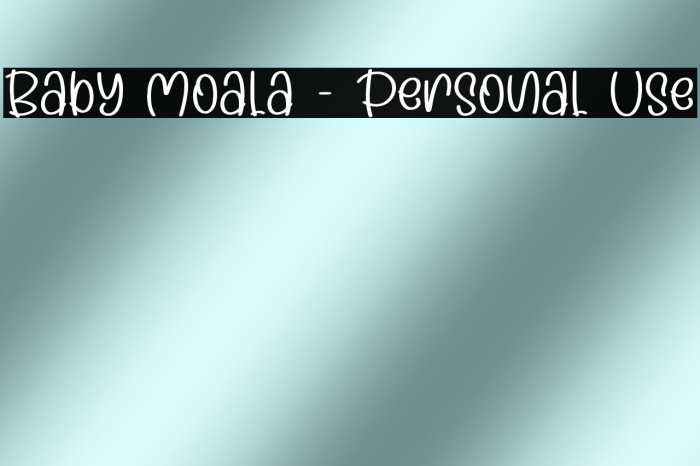 Baby Moala - Personal Use Example 1