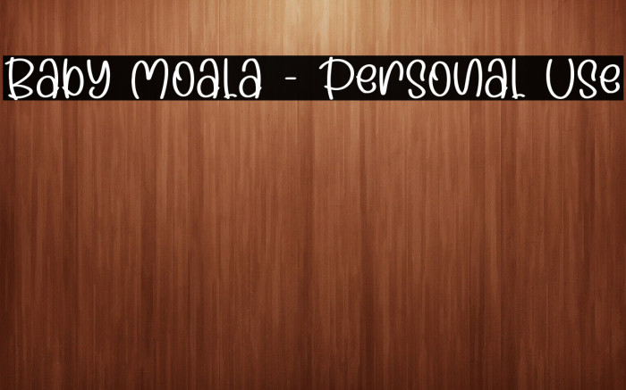 Baby Moala - Personal Use Example 2