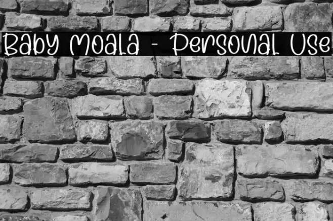 Baby Moala - Personal Use Caratteri examples