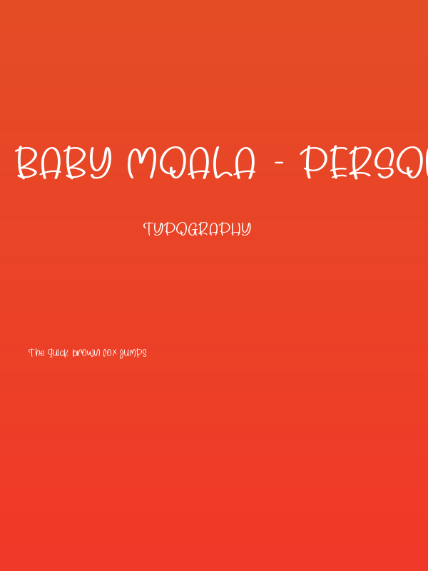 Baby Moala - Personal Use Poster