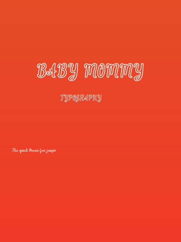 Baby Mommy Poster