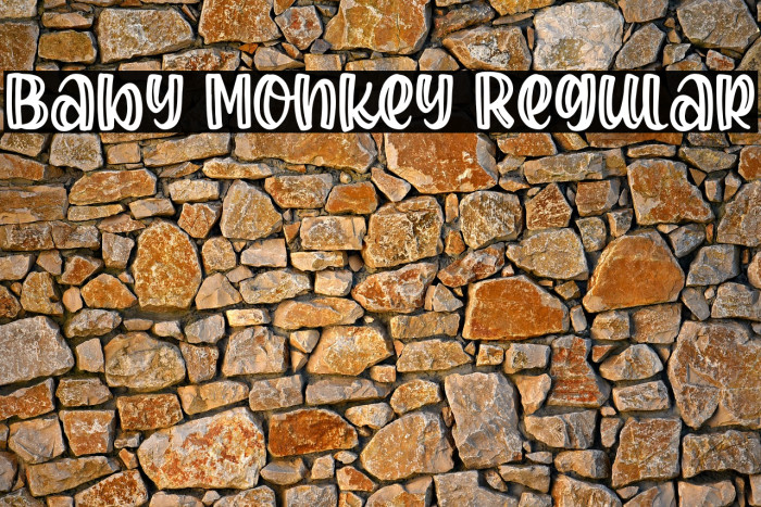 Baby Monkey Regular Font examples
