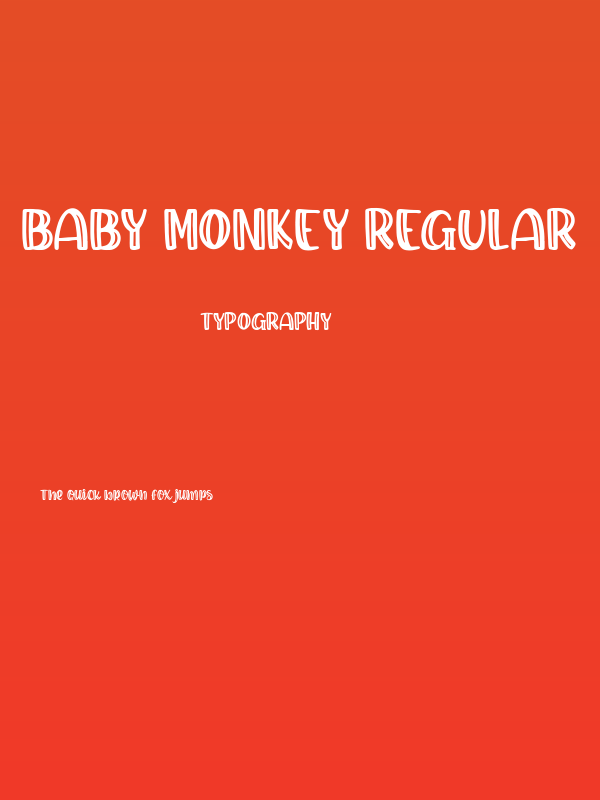 Baby Monkey Regular Poster