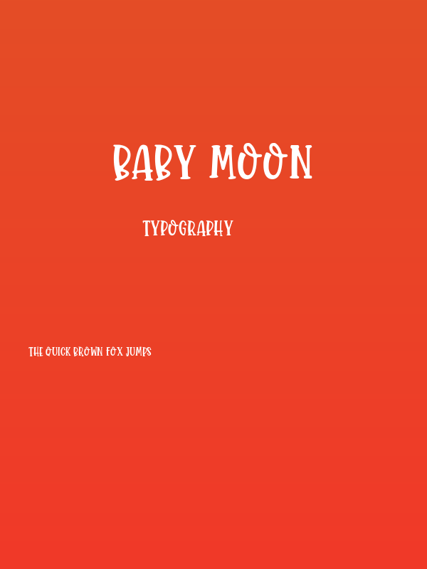 Baby Moon Poster