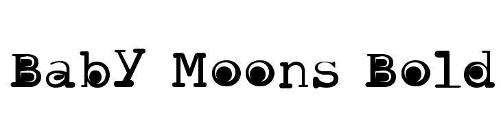 Baby Moons Bold फ़ॉन्ट